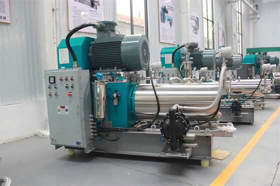 Qualität WMS100 Horizontale Perlenmühle 100L 55kW mit 1,0-2,5μM Nassschleifmühle Fabrik