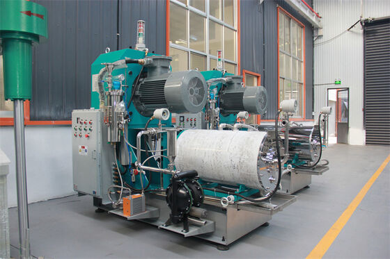 Qualität 100L hochwertige Perlenmühle Maschine Horizontale Sandmühle Stange Pin und Disc Pin Fabrik